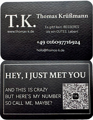 Thomas-K.de, TieKeyTec.de, Kontaktkarte - Willkommen